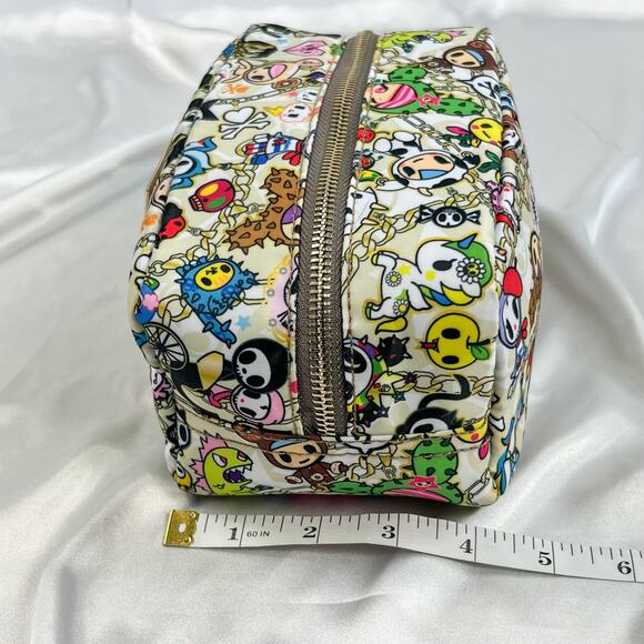 Tokidoki 2015 Chained Love Vintage Make Up Cosmetic Case Zipper Pouch NWT Rare - Picture 2 of 12